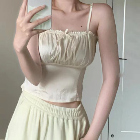 Sweet Bow Tie Crop Top
