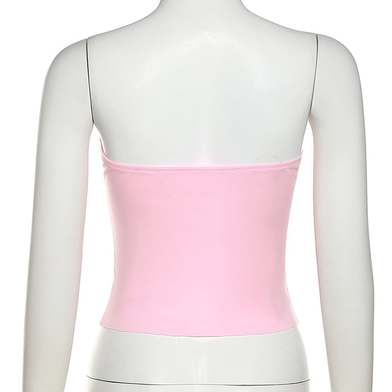Pink Bow Corset Top