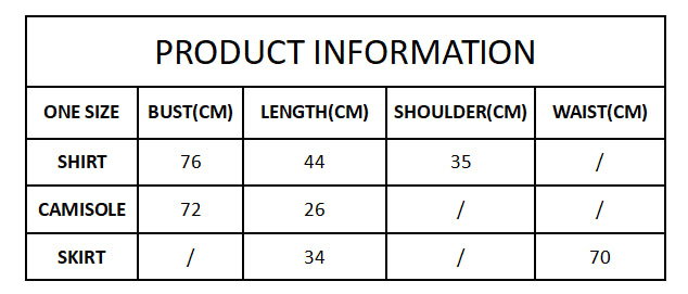 3PCS Plaid Patchwork Camisole + Pleated Skirt + Long Sleeve Shirt
