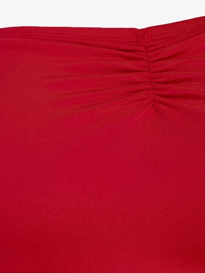Red Slit Asymmetrical Dress