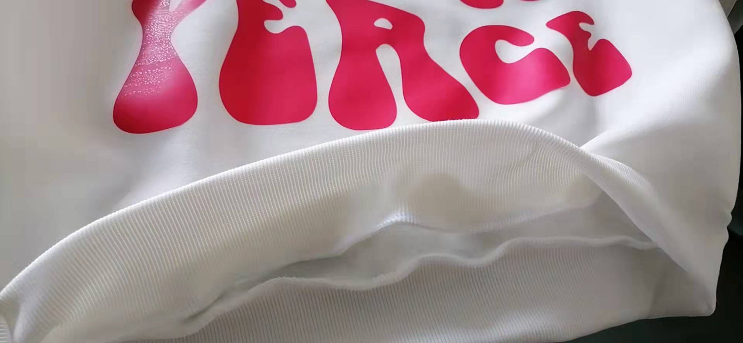 Peace Graphic Print Oversized Hoodie