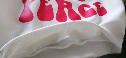Peace Graphic Print Oversized Hoodie