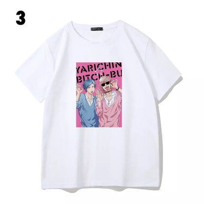 Anime Cartoon Yaoi Causal Short Sleeve Shirt