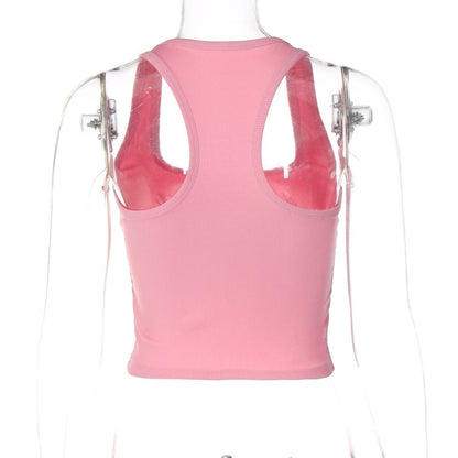 Pink Diva Rhinestone Tank Top