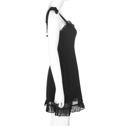 Black Bandage Mesh Sundress
