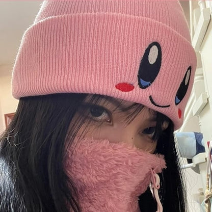 Cute Pink Japanese Anime Cartoon Cosplay Knit Hat Beanie