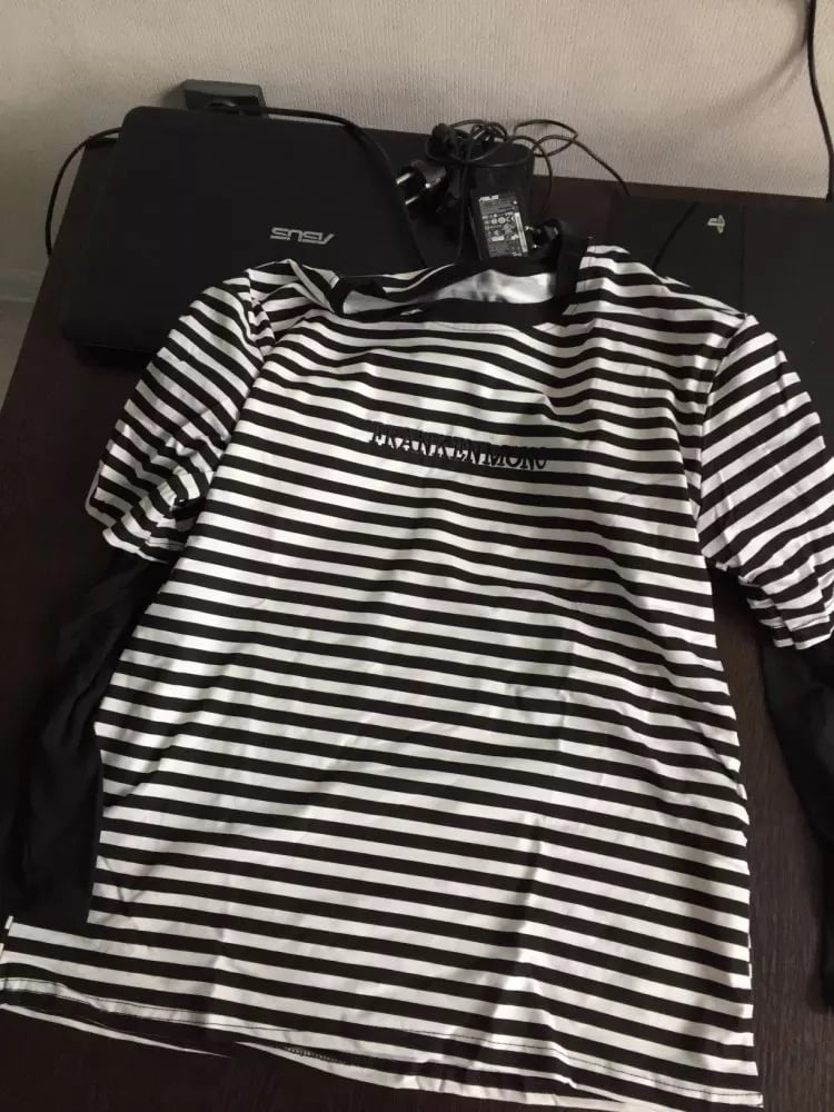 Cute Casual Letter Stripe Patchwork Long Sleeve Tee Shirt T-shirt Top Spring Summer O-neck E-Girl Kawaii Korean Japanese Harajuku Retro Streetwear