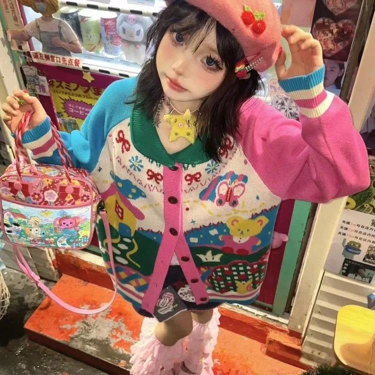 Rainbow Colorful Landscape Sweater
