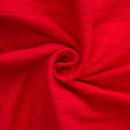 Red Patchwork Knit Tank Top