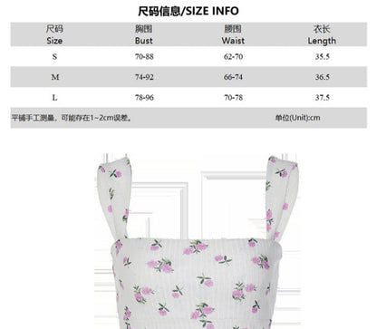 Vintage Floral Print Tank Top
