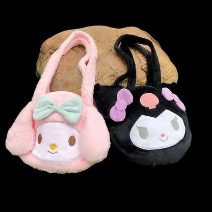 Cute Japanese Anime Cartoon Plush Messenger Bag Handbag Purse