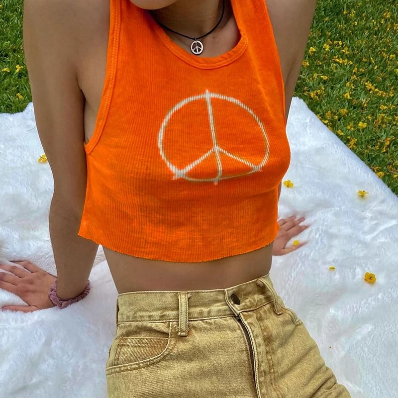 Cute Green Vintage Hawaii Flower Embroidery Crop Top Tank Sleeveless Shirt Aesthetic Casual Summer E-Girl Kawaii Korean Japanese Haraju