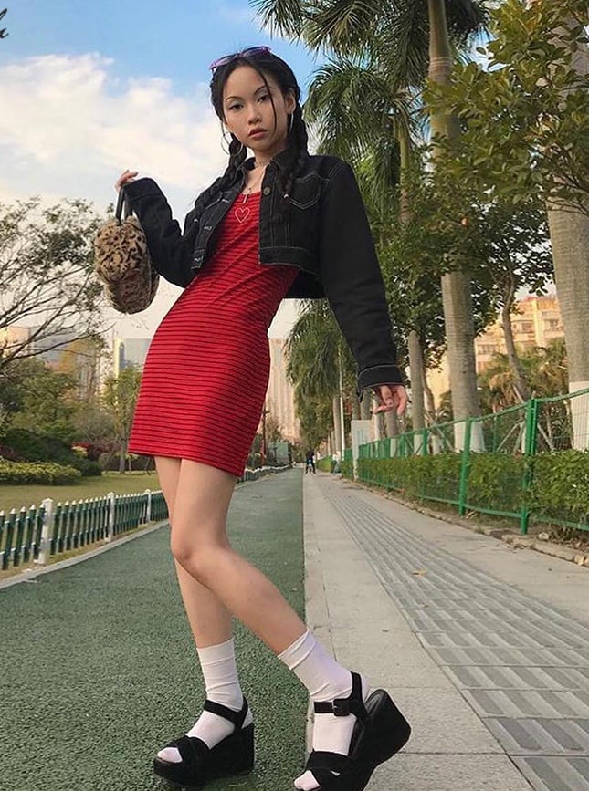 Cute Heart Shape Leopard Spaghetti Strap Mini Bodycon Dress Kawaii Korean Japanese Harajuku Chinese Retro Streetwear Aesthetic Fashion