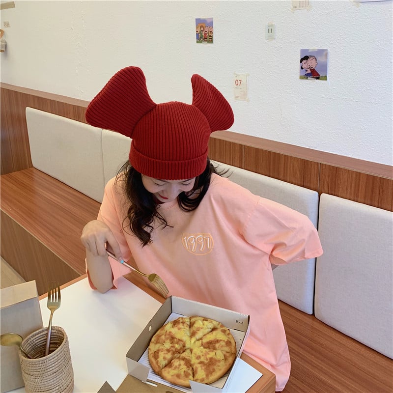 Pastel Retro 90s Vintage Cartoon Print Three Quarter Short Sleeve Tee Shirt T-shirt Top Causal E-Girl Kawaii Korean Japanese Harajuku Streetwear