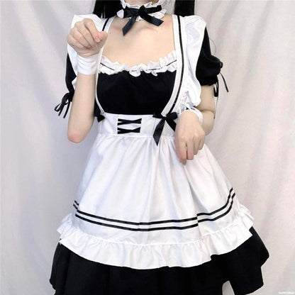 Japanese Maid Dress Costume Set