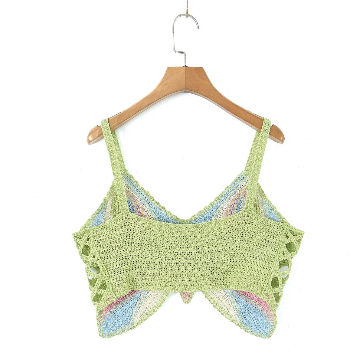 Butterfly Knit Crochet Top
