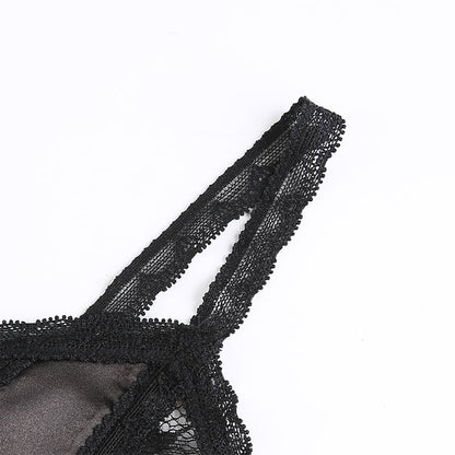 Sexy Black V-Neck Vintage Lace Crop Top Camisole Sleeveless Shirt Dark Academia Goth Punk Summer E-Girl Kawaii Korean Japanese Harajuku Streetwear