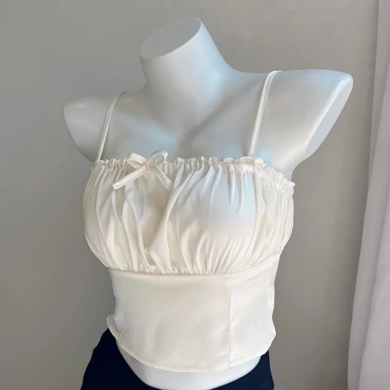 Sweet Bow Tie Crop Top