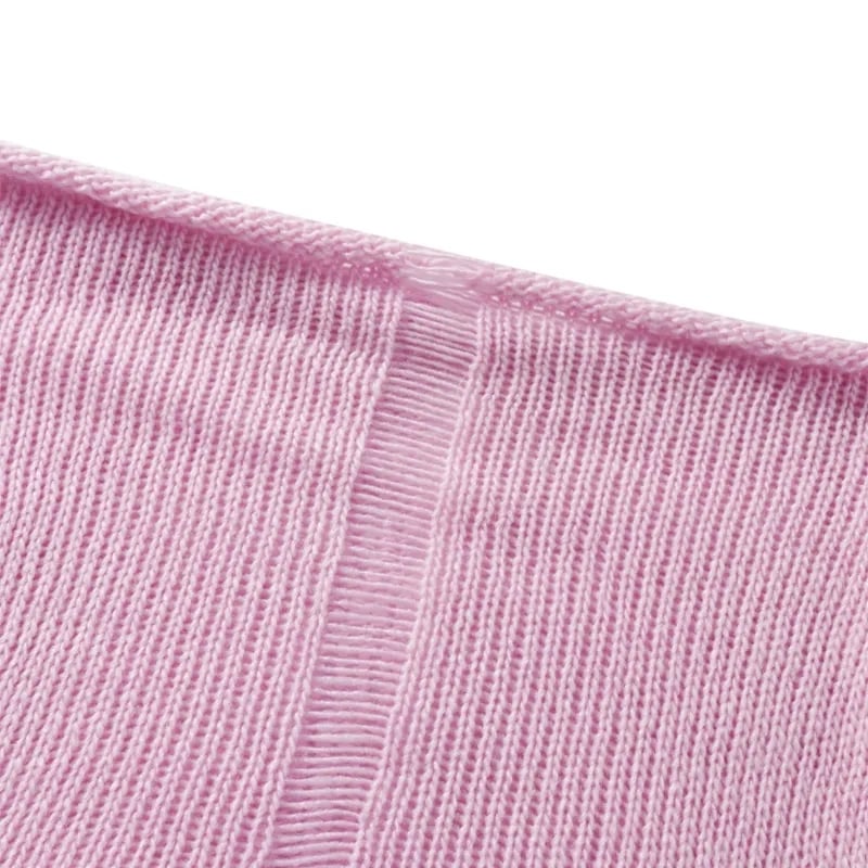 Pink Crochet Hollow Out Tube Top