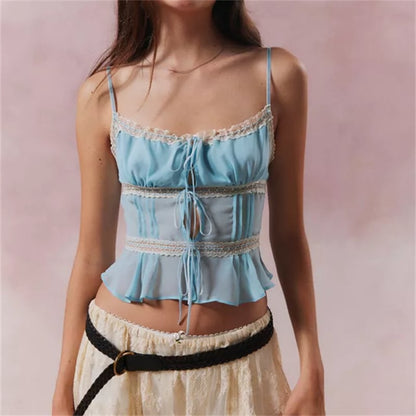 Blue Fairy Spaghetti Strap Top