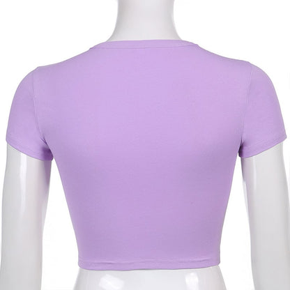 Purple Ying Yang Short Sleeve Shirt