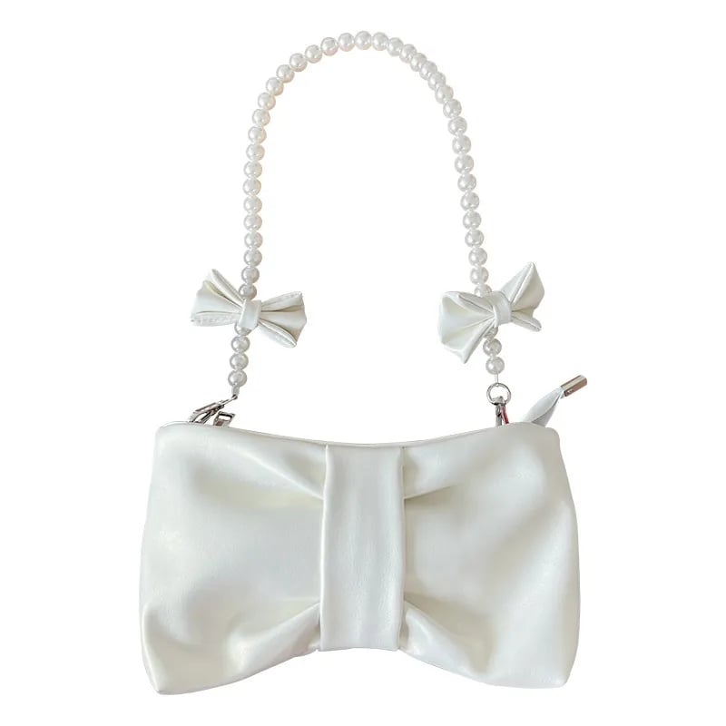 Pink Pearl Bow Handbag