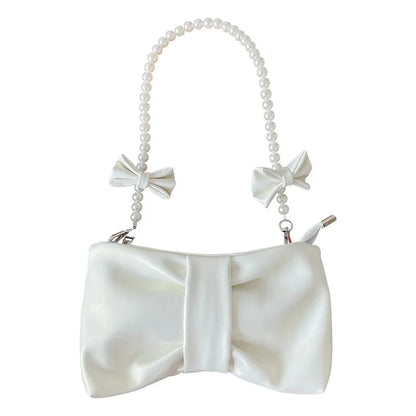 Pink Pearl Bow Handbag