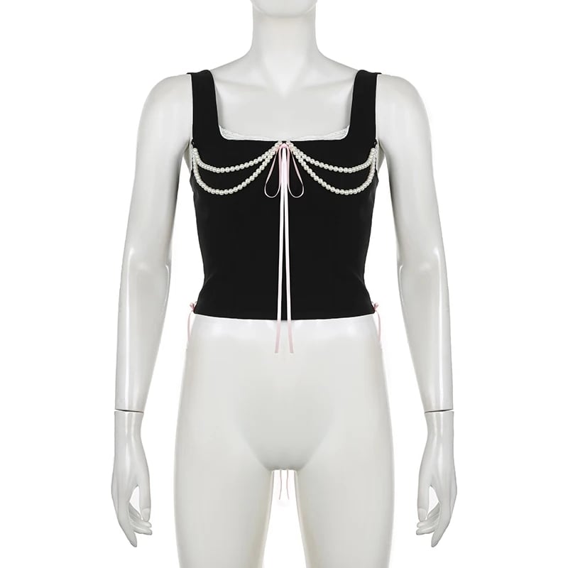 Pearl Bow Tank Top