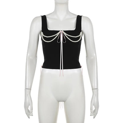 Pearl Bow Tank Top