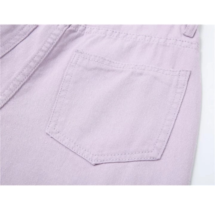 Cute Vintage Purple Baggy Loose Straight High Waisted Pants Wide Leg Denim Trousers Aesthetic Casual Summer E-Girl Kawaii Korean Japanese Harajuku