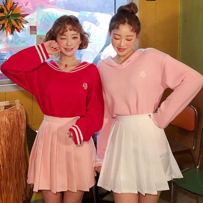 Strawberry Milk Sailor Collar Sweater