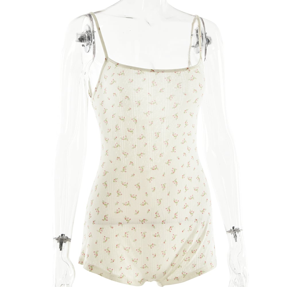 Floral Open Back Playsuit