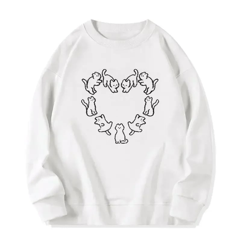 Cat Round Neck Sweater