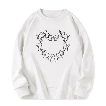 Cat Round Neck Sweater
