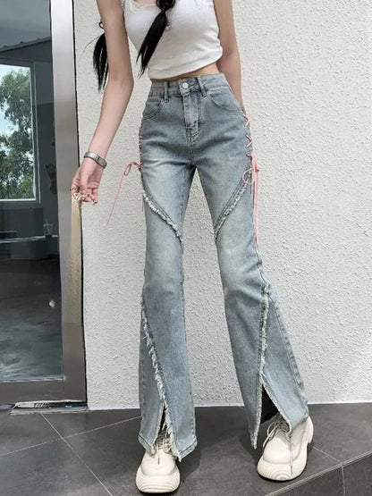 Sweet French High Waist Flare Pants