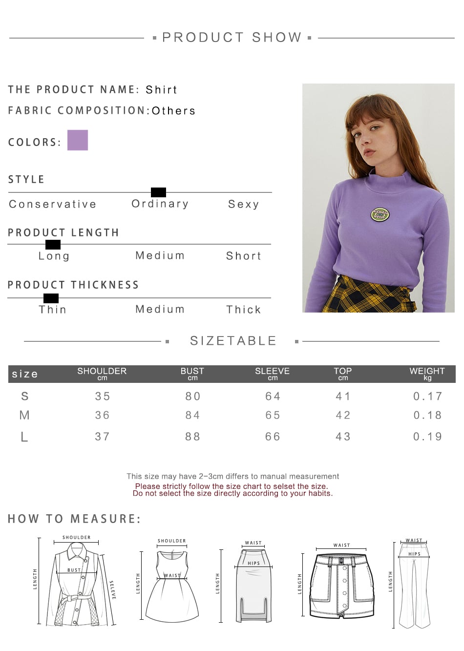 Cute Purple Knit Long Sleeve Shirt Turtleneck Sweatshirt T-shirt Top Autumn E-Girl Kawaii Korean Japanese Harajuku Streetwear