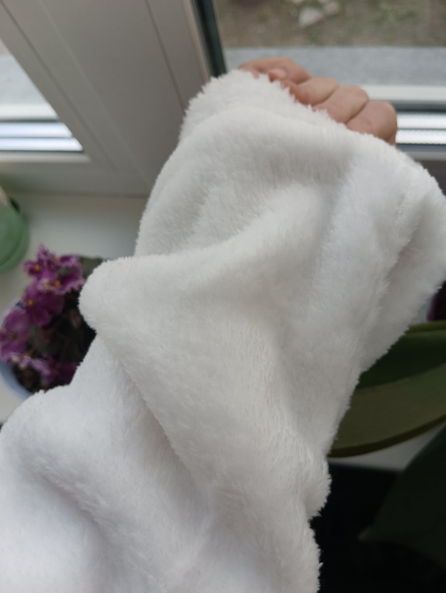 Faux Fluffy Lamb Crew Neck Sweater