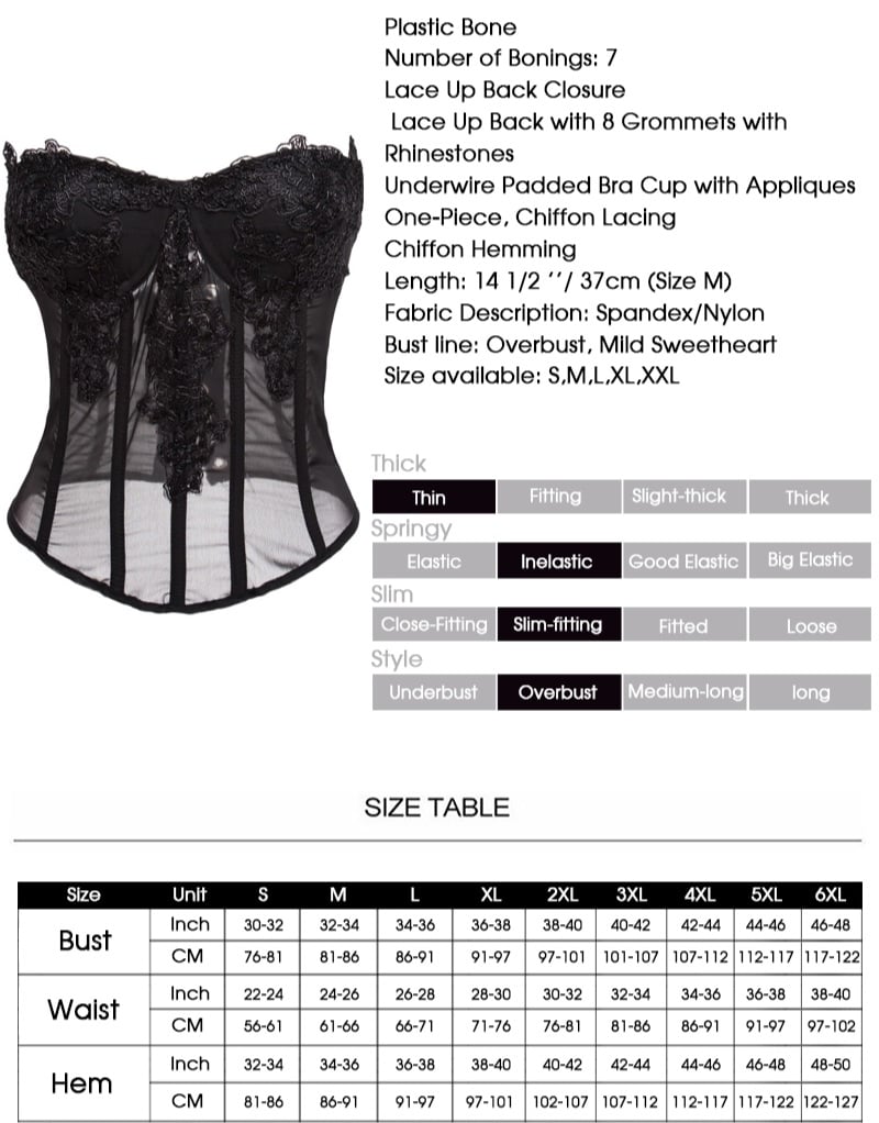 Pink Chiffon Lace Corset