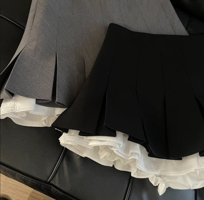 Japanese Pleated A-Line Mini Skirt