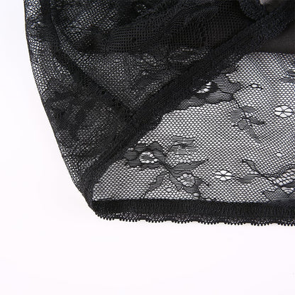 Sexy Black V-Neck Vintage Lace Crop Top Camisole Sleeveless Shirt Dark Academia Goth Punk Summer E-Girl Kawaii Korean Japanese Harajuku Streetwear