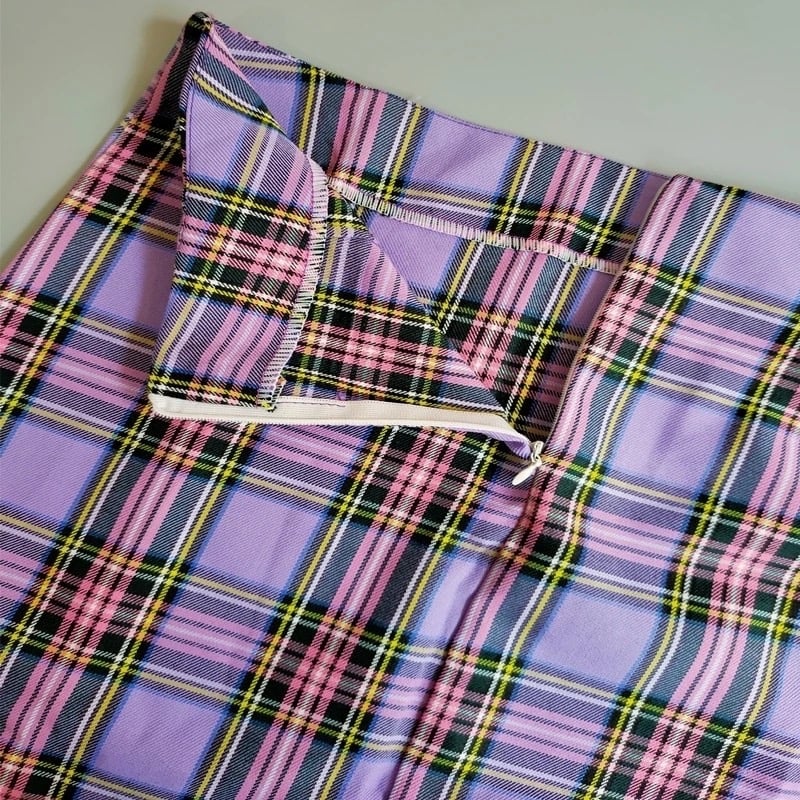 Cute Plaid Checkered School Girl Chic Sexy Mini Skirt Kpop E-Girl Kawaii Korean Japanese Harajuku Chinese Retro Streetwear Aesthetic