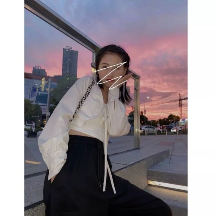 Cute Sweet White Lace Up Loose Cropped Long Sleeve Shirt Cardigan Pullover Aesthetic Casual Summer E-Girl Kawaii Korean Japanese Harajuku