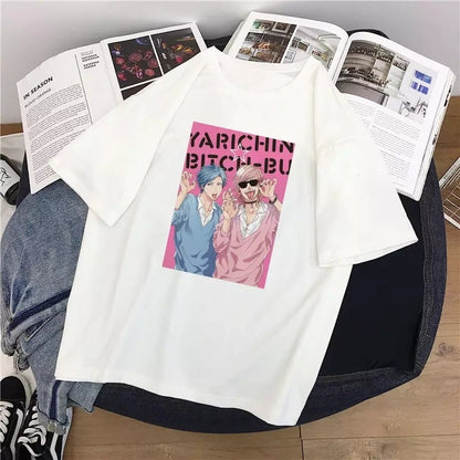 Anime Cartoon Yaoi Causal Short Sleeve Shirt