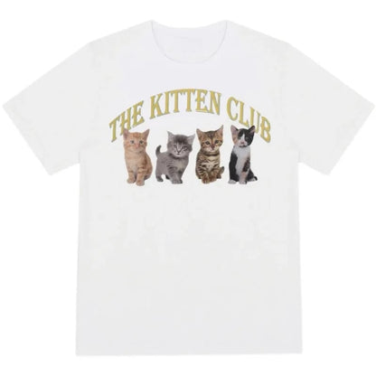 Kitten Print Short Sleeve T-shirt