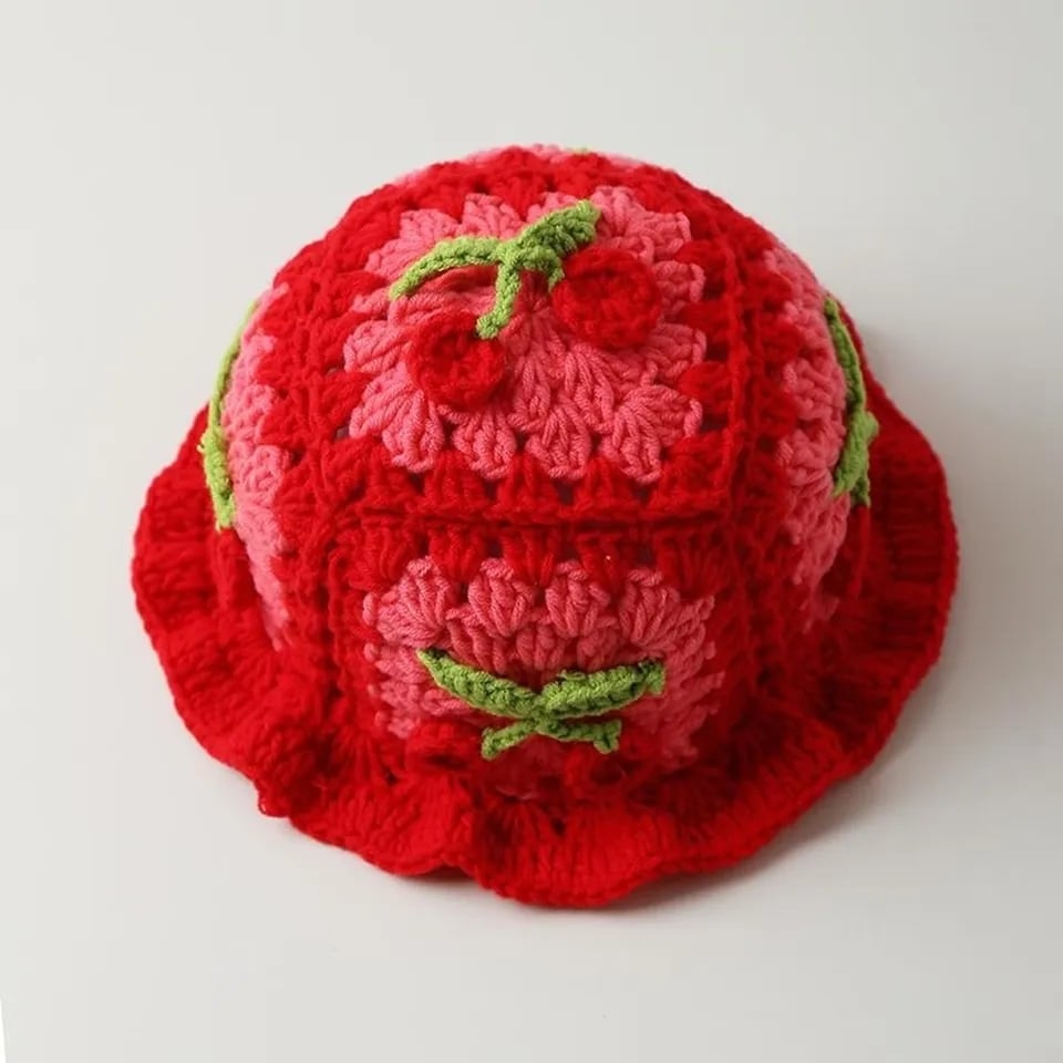 Cherry Knit Hat