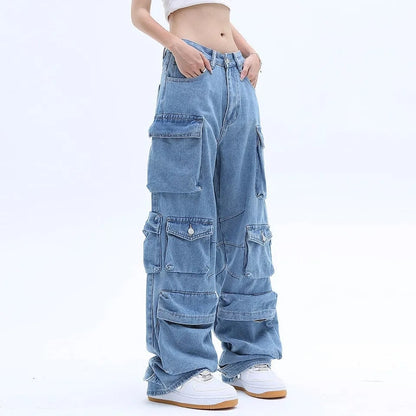 Blue Baggy Denim Jeans