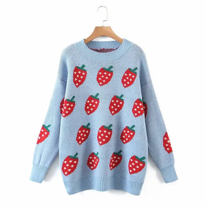 Strawberry Knit Sweater