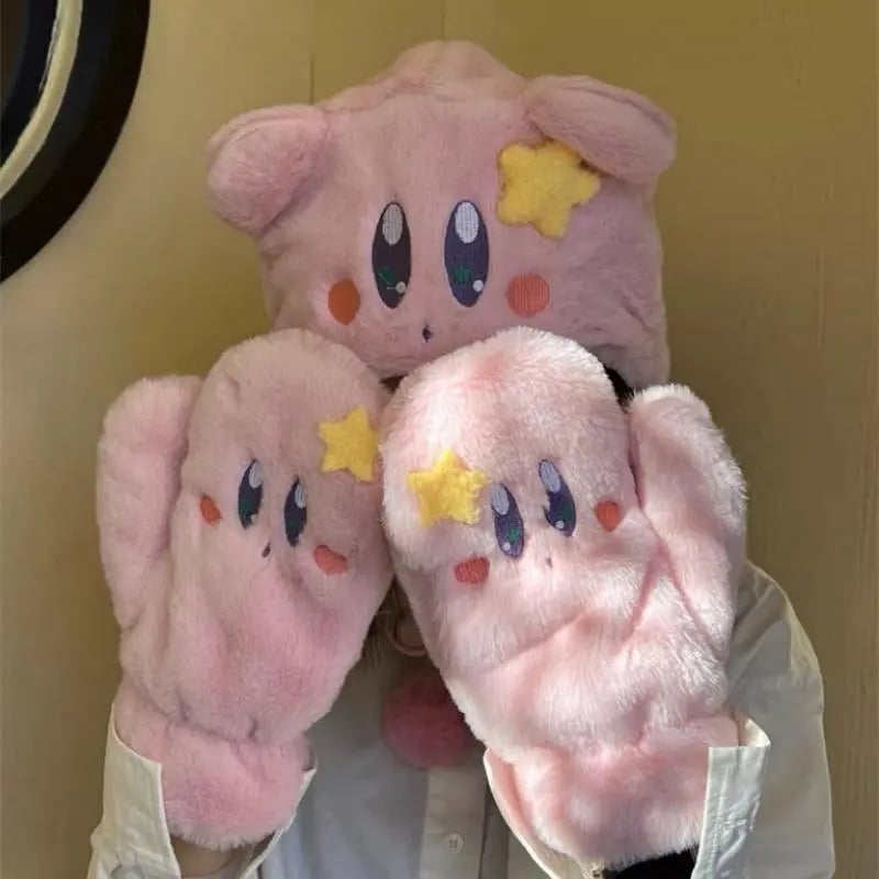 Pink Plush Japanese Anime Hat