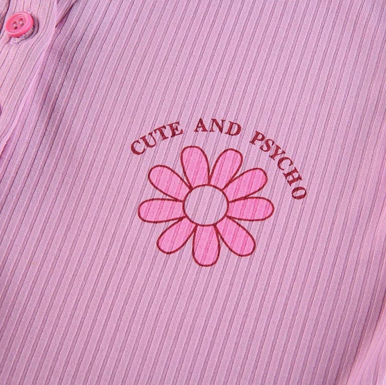 Sweet Pink Collar Ribbed Romper