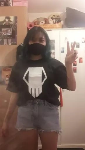 Japanese Anime Superhero Print Short Sleeve T-shirt